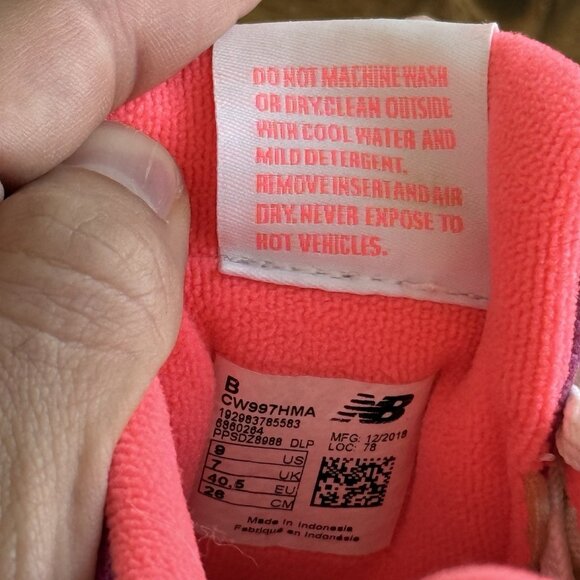 New Balance 997 H White - CW997HMA Purple Teal Size 9 US Walking Gym Lifestyle - Picture 10 of 11